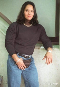 Dwayne "The Rock" Johnson as a woman